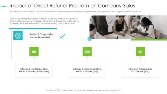 Tools For Improving Sales Plan Effectiveness Impact Of Direct Referral Program On Company Sales Topics PDF Tools For Improving Sales Plan Effectiveness Impact Of Direct Referral Program On Company Sales Topics PDF