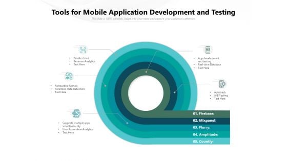 Tools For Mobile Application Development And Testing Ppt PowerPoint Presentation Outline Backgrounds PDF