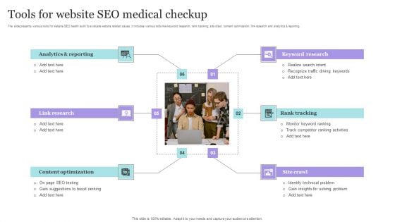 Tools For Website Seo Medical Checkup Themes PDF