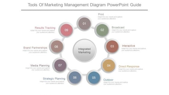 Tools Of Marketing Management Diagram Powerpoint Guide