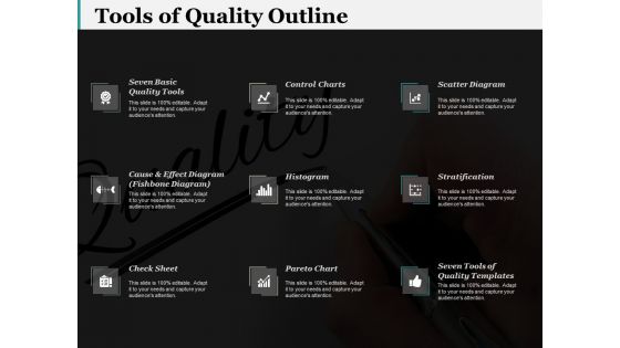 Tools Of Quality Outline Ppt PowerPoint Presentation Visuals