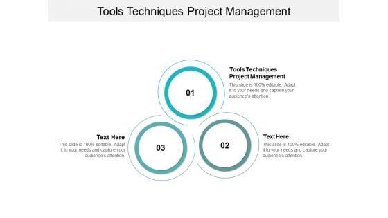 Tools Techniques Project Management Ppt PowerPoint Presentation Slides Structure Cpb