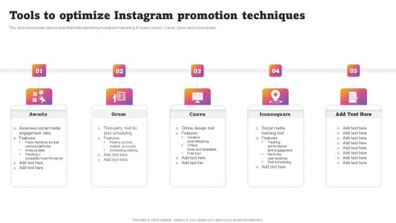 Tools To Optimize Instagram Promotion Techniques Topics PDF Tools To Optimize Instagram Promotion Techniques Topics PDF