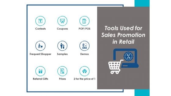 Tools Used For Sales Promotion In Retail Ppt Powerpoint Presentation Model Maker