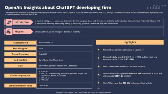 Top 10 Revolutionary Solutions For Everything Openai Insights About Chatgpt Developing Firm Information PDF