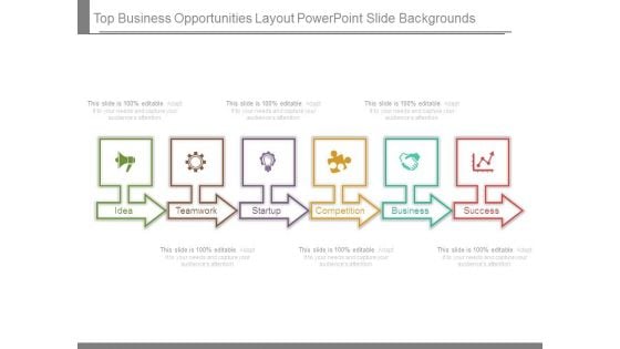 Top Business Opportunities Layout Powerpoint Slide Backgrounds