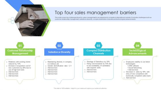 Top Four Sales Management Barriers Rules PDF