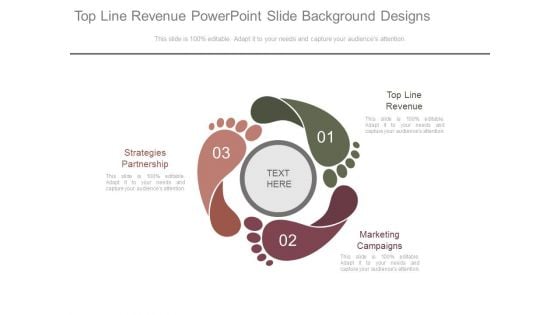 Top Line Revenue Powerpoint Slide Background Designs