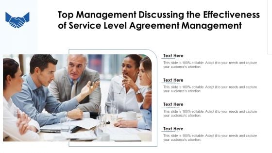 Top Management Discussing The Effectiveness Of Service Level Agreement Management Download PDF