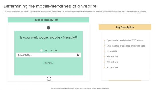 Top SEO Techniques Determining The Mobile Friendliness Of A Website Graphics PDF