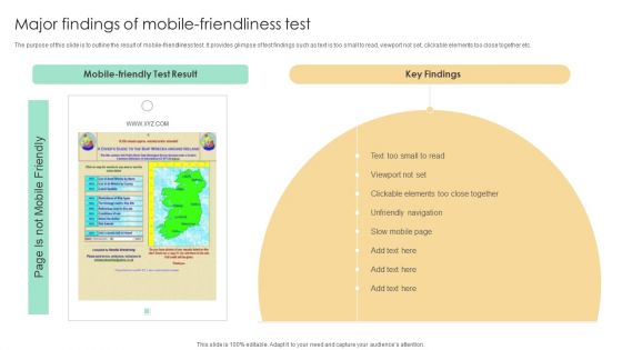 Top SEO Techniques Major Findings Of Mobile Friendliness Test Inspiration PDF