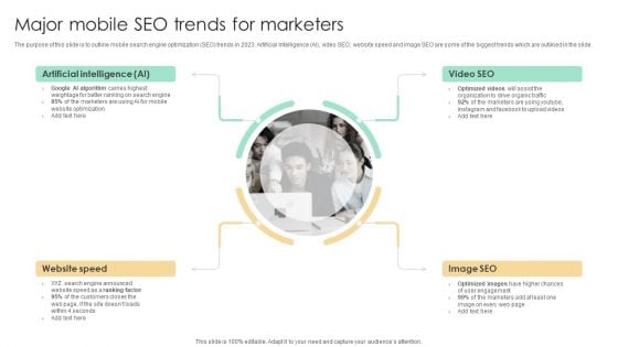 Top SEO Techniques Major Mobile SEO Trends For Marketers Introduction PDF