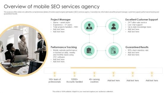 Top SEO Techniques Overview Of Mobile SEO Services Agency Portrait PDF