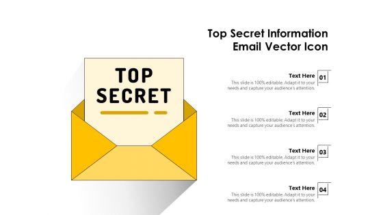 Top Secret Information Email Vector Icon Ppt PowerPoint Presentation Pictures Summary PDF