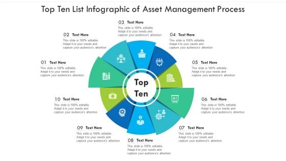 Top Ten List Infographic Of Asset Management Process Ppt PowerPoint Presentation Graphics PDF