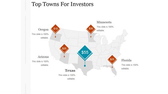 Top Towns For Investors Ppt PowerPoint Presentation Visuals