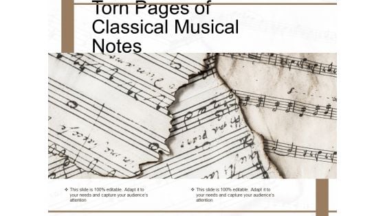 Torn Pages Of Classical Musical Notes Ppt PowerPoint Presentation Icon Background Images PDF