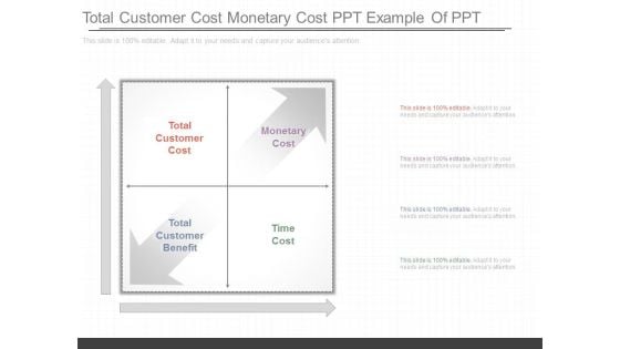 Total Customer Cost Monetary Cost Ppt Example Of Ppt