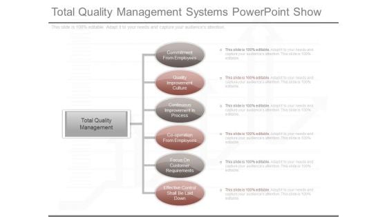 Total Quality Management Systems Powerpoint Show