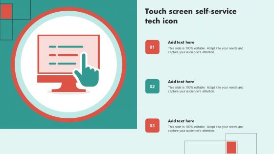 Touch Screen Self Service Tech Icon Professional PDF