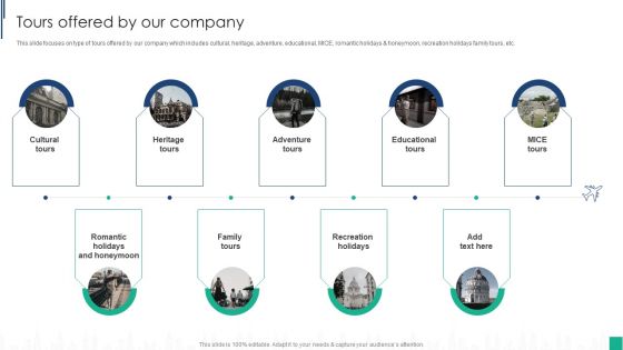 Tour Agency Business Profile Tours Offered By Our Company Infographics PDF Tour Agency Business Profile Tours Offered By Our Company Infographics PDF