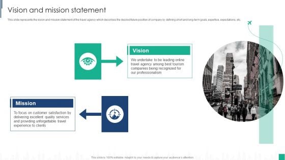 Tour Agency Business Profile Vision And Mission Statement Topics PDF