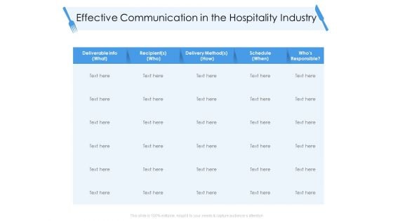 Tourism And Hospitality Industry Effective Communication In The Hospitality Industry Elements PDF