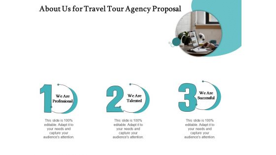 Tourism And Leisure Firm About Us For Travel Tour Agency Proposal Ppt Infographics Brochure PDF