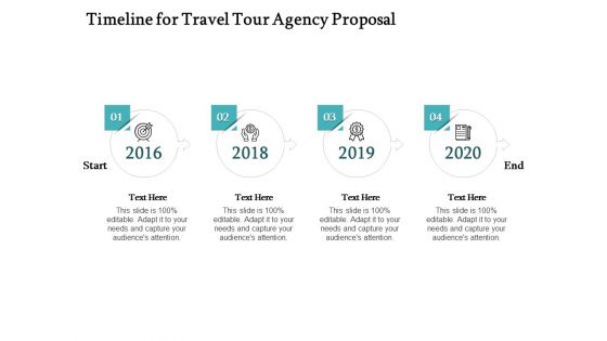 Tourism And Leisure Firm Timeline For Travel Tour Agency Proposal Ppt Slides Background PDF