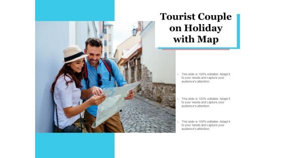 Tourist Couple On Holiday With Map Ppt PowerPoint Presentation Summary Graphic Images