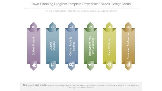 Town Planning Diagram Template Powerpoint Slides Design Ideas