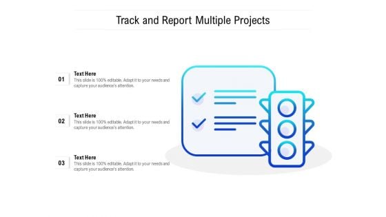 Track And Report Multiple Projects Ppt PowerPoint Presentation Icon Graphics Pictures