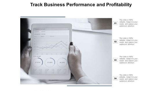 Track Business Performance And Profitability Ppt Powerpoint Presentation File Master Slide