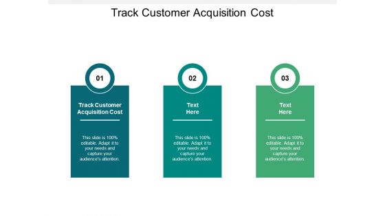 Track Customer Acquisition Cost Ppt PowerPoint Presentation Infographic Template Gridlines Cpb