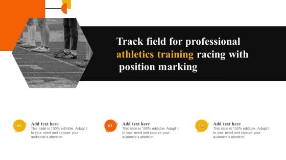 Track Field For Professional Athletics Training Racing With Position Marking Mockup PDF