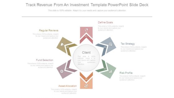 Track Revenue From An Investment Template Powerpoint Slide Deck