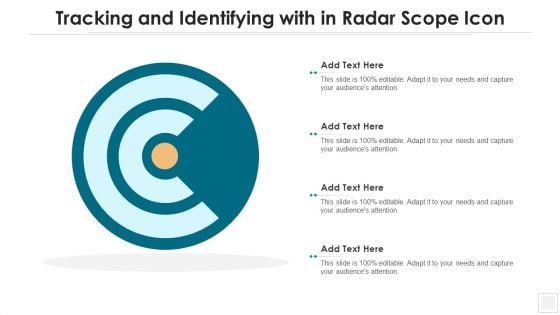 Tracking And Identifying With In Radar Scope Icon Portrait PDF