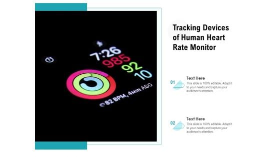 Tracking Devices Of Human Heart Rate Monitor Ppt PowerPoint Presentation Pictures Slideshow PDF