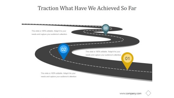 Traction What Have We Achieved So Far Ppt PowerPoint Presentation Icon