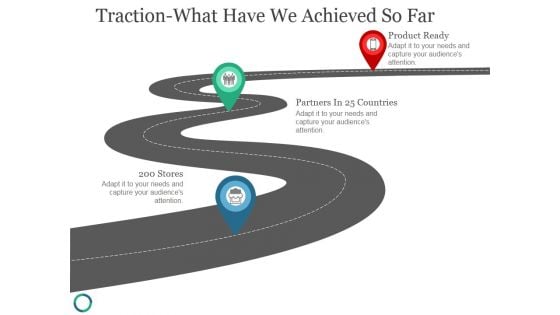 Traction What Have We Achieved So Far Ppt PowerPoint Presentation Visual Aids