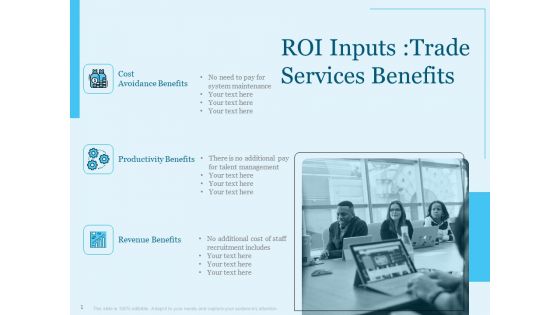 Trade Facilitation Services ROI Inputs Trade Services Benefits Ppt Inspiration Model PDF