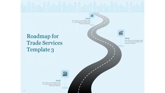 Trade Facilitation Services Roadmap For Trade Services 2018 To 2020 Ppt Portfolio Icon PDF