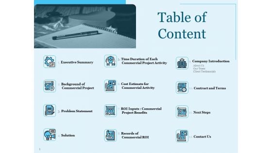 Trade Facilitation Services Table Of Content Ppt Model Infographics PDF