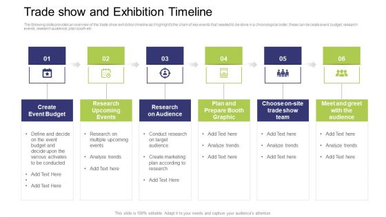 Trade Show And Exhibition Timeline Ppt Gallery Graphics Pictures PDF