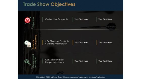 Trade Show Objectives Ppt PowerPoint Presentation Infographics Slides