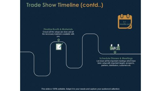 Trade Show Timeline Planning Ppt PowerPoint Presentation Portfolio Backgrounds