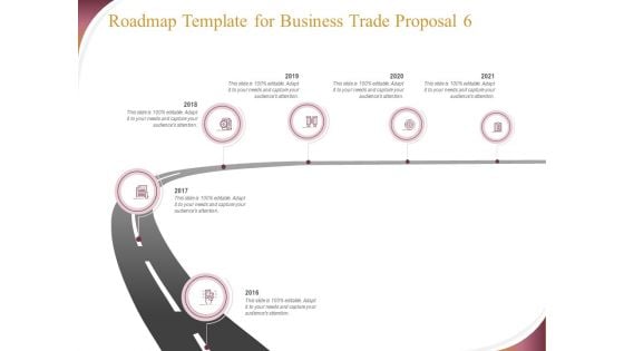 Trading Company Roadmap Template For Business Trade Proposal 2016 To 2016 Ppt Icon Slideshow PDF