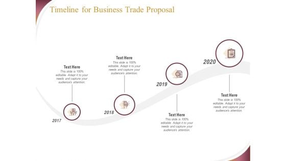 Trading Company Timeline For Business Trade Proposal Ppt Inspiration Background Images PDF