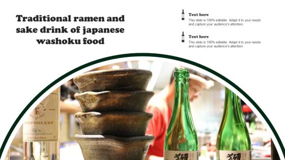 Traditional Ramen And Sake Drink Of Japanese Washoku Food Portrait PDF
