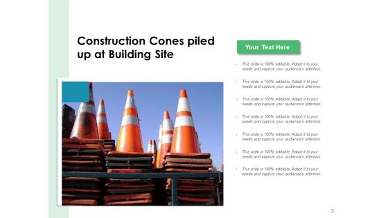 Traffic Cone Construction Cones Cone Placed Ppt PowerPoint Presentation Complete Deck